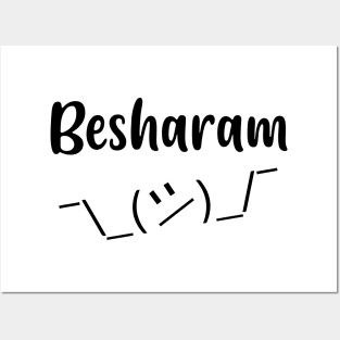 Besharam Hindi Saying or Slogan Meme Posters and Art